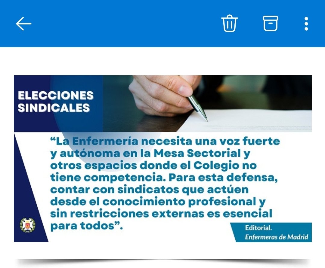 perdidueblog's tweet photo. Esto es muy grave:
El Colegio de Enfermería de Madrid,el cual no envió ni una sola mención vía email a sus colegiad@s de que había elecciones en su institución,usa ahora su censo para pedir que se vote a sindicatos "sin interferencias externas o influencias de otras profesiones". https://t.co/cdKAar9DFV
