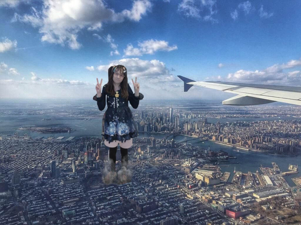 <a href="/MicroLucy/">Lucy</a> is a fearsome sight to see looming over your city. Buildings and people alike are bound to end up smashed to rubble under her shoe, so it's best to stay clear, lest you become more things for her to stomp on.

#Sizetwitter #giantess