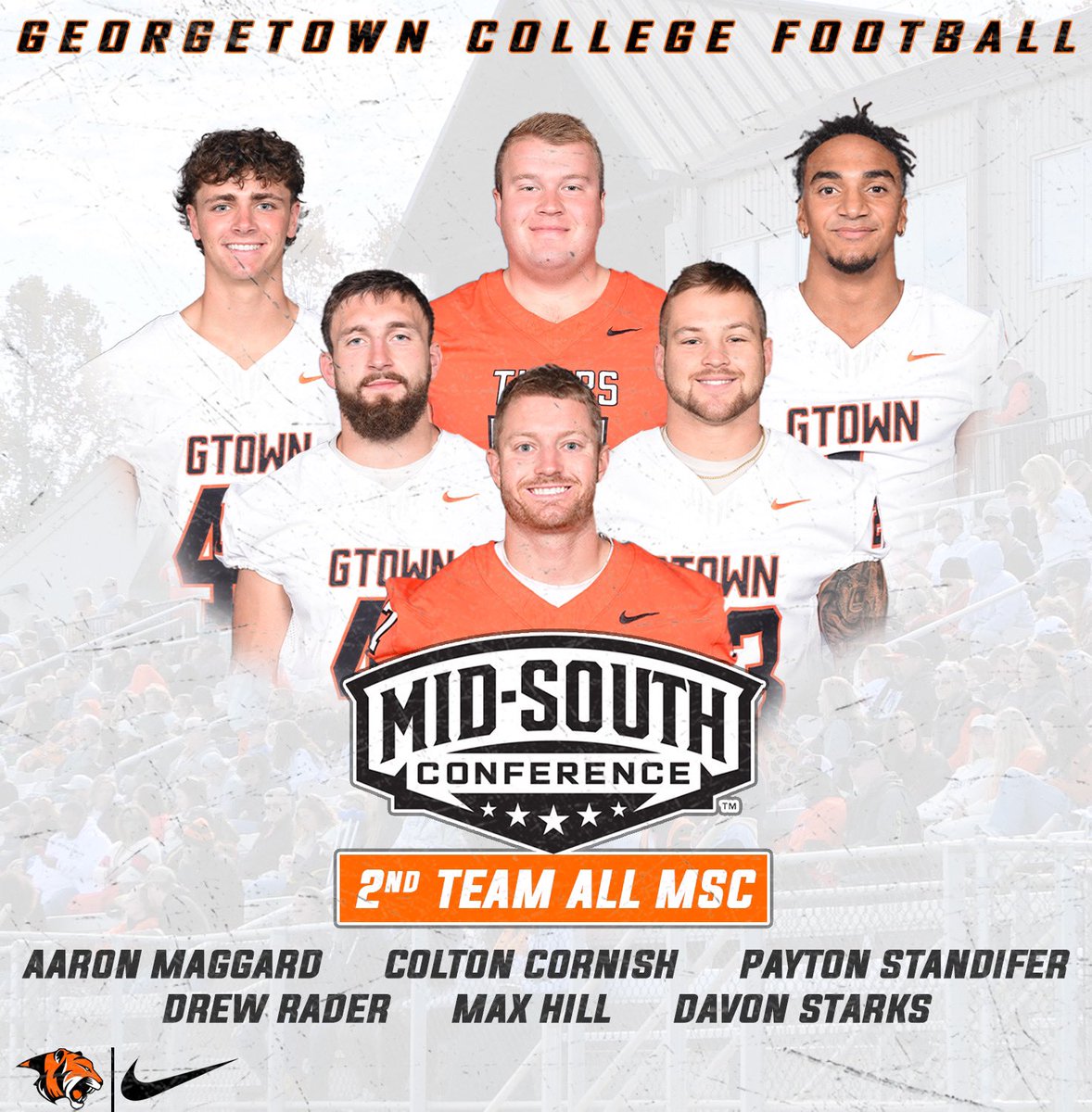 Gtown_Football's tweet image. 🏆MSC Awards🏆

🏆Coach of the Year - Chris Oliver

🏆Defensive Player of the Year - Chad Holleran

8 - 1st Team All Conference🏆
6 - 2nd Team All Conference 🏆

#TigerPride🐅 | #1and0