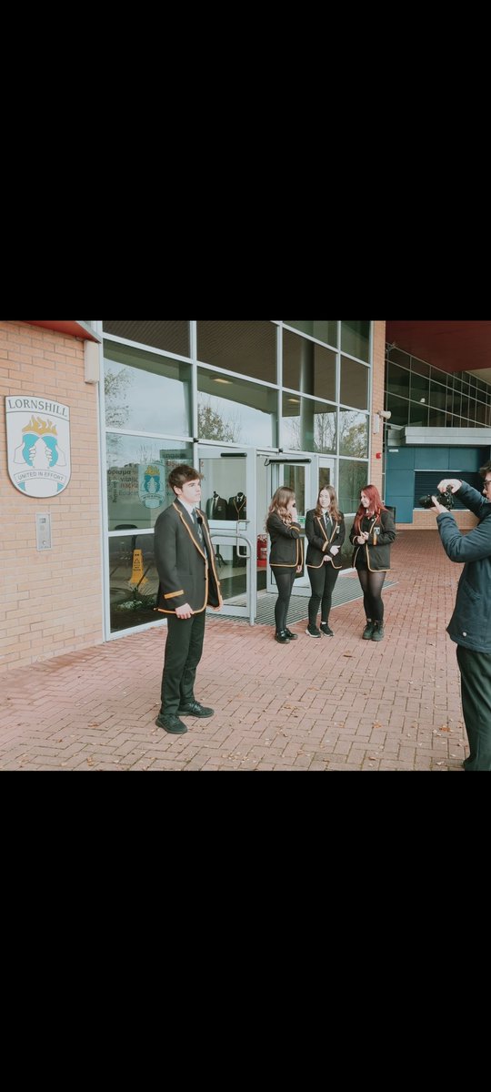 Celebrating Evie's winning success with a press shoot and video pupil views for the upcoming  Cabinet Secretary for Education's visit to Dollar Academy to learn more about FIDA @Lornshill @dollaracademy #SustainableFuture