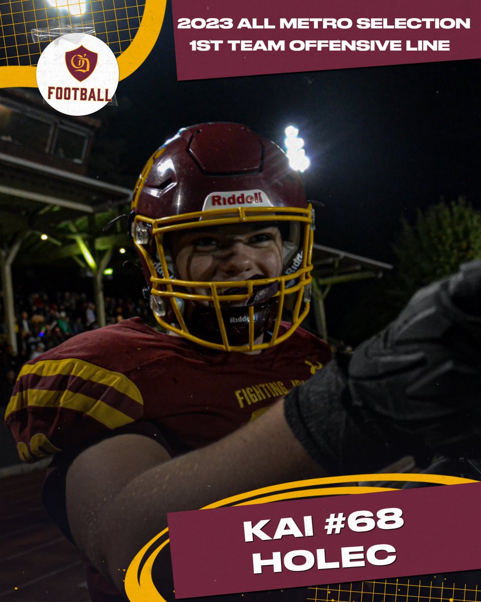ODeaAthletics's tweet image. Congratulations @KHolec_ODea named 1st Team All Metro Offensive Lineman! Great season! #GoIrish