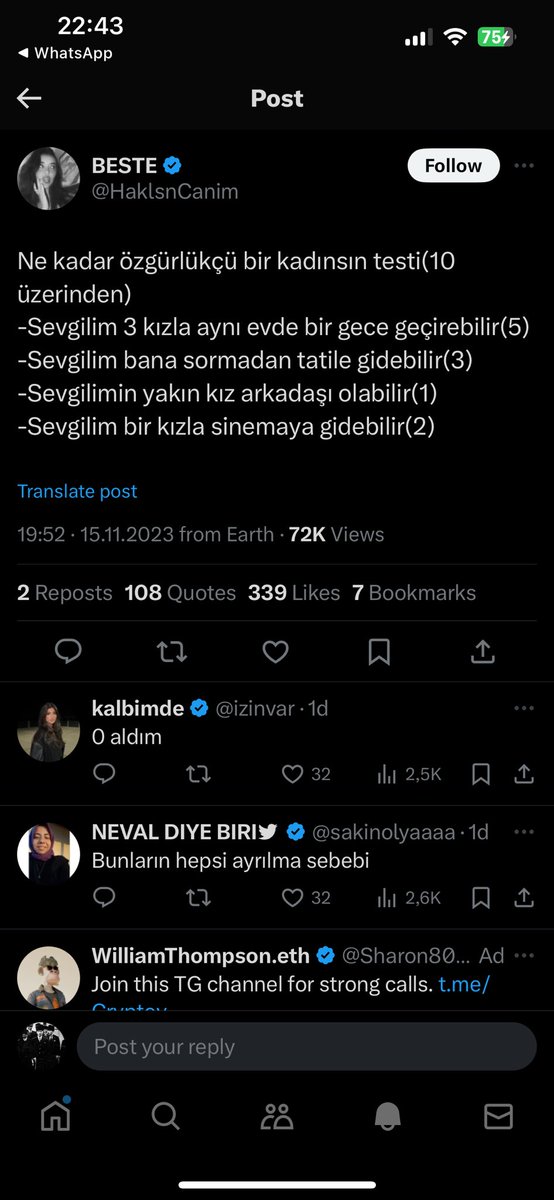 - Sevgilim elbette 3 kızla aynı evde kalamaz (akrabası değilse)
- Bana sormadan ne demek anası babasımıyım ben haber versin gitsin saçmalayın
- yakın kız arkadaşı olabilir elbette ama insanına göre değişir bu
- akrabasıyla evet yoksa 💩