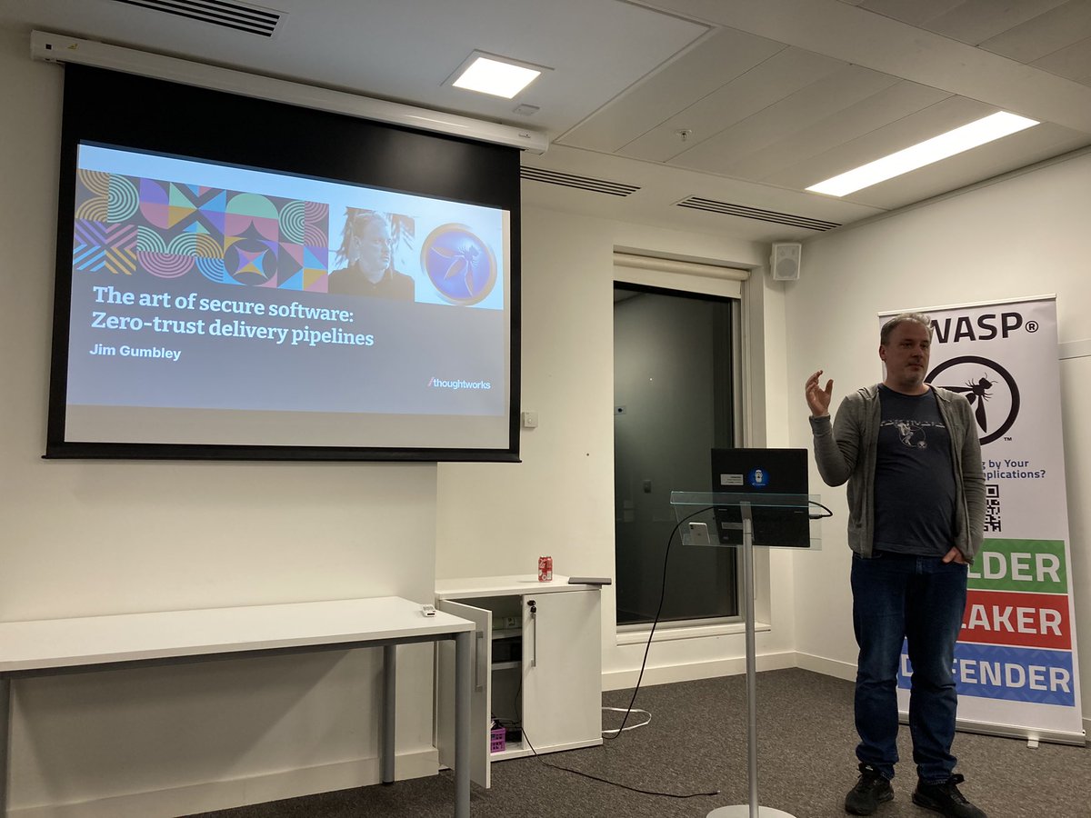 Nathe Britton (@nathebritton) on Twitter photo Second talk starting and it’s our very own <a href="/OWASPBirmingham/">OWASP Birmingham</a> chapter co-lead Jim talking Zero Trust Second talk starting and it’s our very own <a href="/OWASPBirmingham/">OWASP Birmingham</a> chapter co-lead Jim talking Zero Trust