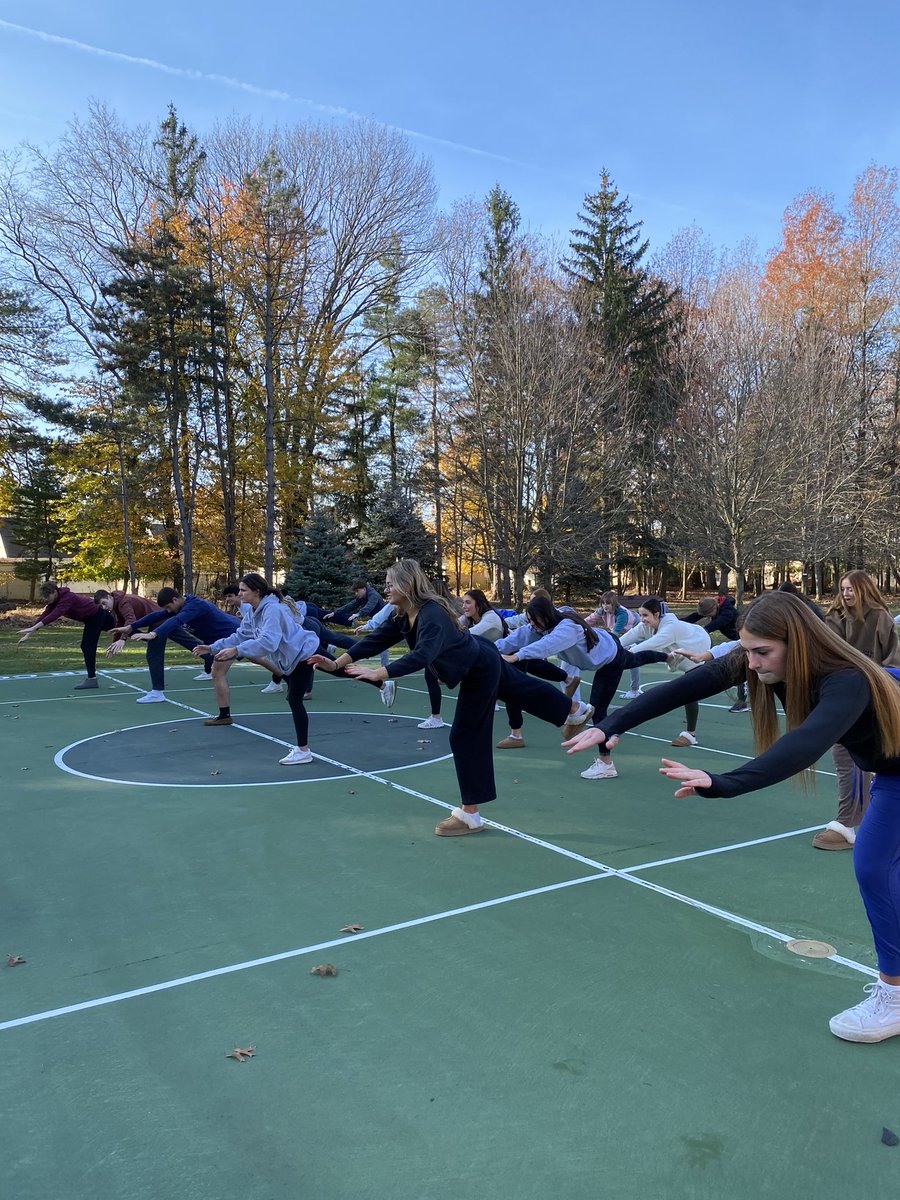 WalshJesuit's tweet photo. Kairos 151 is underway with some fun stretches and exercises. Because of your generosity our students can grow in their relationship with one another and with God. Click https://t.co/jcB2QrlyEA for Give Maroon and Gold Day as we look to achieve 925 gifts for 925 students! #k151 https://t.co/new6q5qAjp