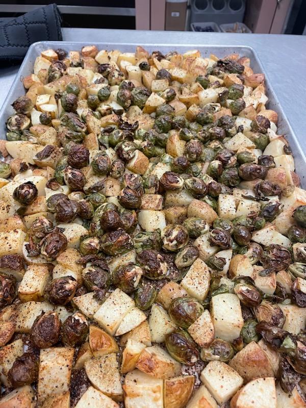 Kids <a href="/ParkHillsPacker/">Park Hills Packers</a> loved the roasted Brussel Sprouts w/ potatoes 
Garlic, butter and seasonings 
Great creative veggie options