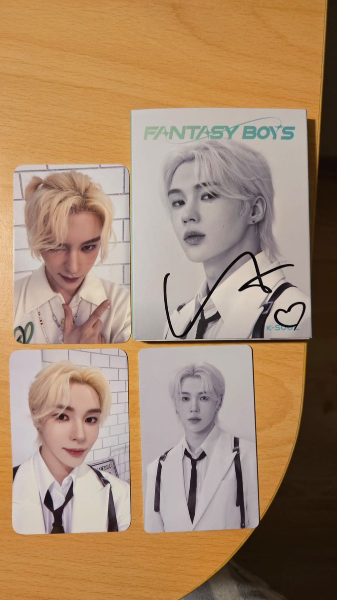 sunoohwa's tweet photo. FANTASY BOYS İMZALI ALBÜM SATIŞ
Kalan üyeler:

Lingqi
Hikari
Kaedan
Ksoul

Albüm pc'ler dahil 500 lira.

Fotokartlar resimdeki gibi, aralarında değişim yapmıyorum. Hiçbirini ayrı satmıyorum. Lütfen kesin alıcı iseniz yazın ayırma yapmıyorum.

Video/fotoğraf proof için dm 📩 https://t.co/KNpgitcNpB