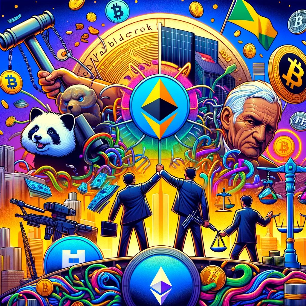 Alexi0s's tweet photo. 📰 Dive into the pulse of the digital world with today's top crypto news: 📷 #CryptoDailyDigest

🏗️ 1/ Tether plans to shake up the #Bitcoin mining game, aiming to become a major player. Will they redefine stablecoin utility? #USDT #CryptoMining - https://t.co/FLpjJmwuCO

💼 2/ BlackRock marches towards launching an Ethereum ETF, eyeing SEC approval. A big leap for institutional #crypto investment! #BlackRock #EthereumETF - https://t.co/1h7rjBxuRc

💱 3/ Paxos announces a new US dollar-backed token tailored for Singapore, expanding the #stablecoin landscape in Asia. #Paxos #CryptoSingapore - https://t.co/k3agNvtUon

🔄 4/ Aave Companies rebrands to Avara, signaling a new chapter in #DeFi. What’s next on their horizon? #Avara - https://t.co/vnpTglijdY

🚨 5/ DOJ arrests three for bank thefts to fund #crypto purchases, a stark reminder of the need for vigilance in digital finance security. #CryptoCrime - https://t.co/JEjk8h8ItX

⚖️ 6/ Post-FTX saga, the Bahamas faces its own regulatory reckoning. How will this impact the global #crypto framework? #FTXFallout - https://t.co/3mPfRrTIVH

🔀 7/ Dubai’s crypto regulator VARA ushers in new leadership, poised to steer their #Web3 strategy forward. #DubaiCrypto - https://t.co/bgua40SEtq

🇧🇷 8/ Brasil pushes for competitive #crypto regulations, with CEOs like Coinext’s advocating for innovation-friendly policies. #BrasilCrypto - https://t.co/tKEKbTgjVY

Stay tuned for more insights and updates from the #cryptocurrency world! 🌐✨
