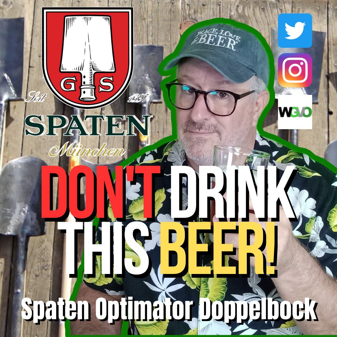 DON'T DRINK THIS BEER!...Spaten Optimator
Greetings to all fellow beer lovers EVERYWHERE!  
Today we review Spaten Optimator Doppelbock, so lets get this party started, shall we!
spatenbraeu.de
youtu.be/h-xuxry0fZc
#beer #BeerLovers #beerreview #spatenbräu #optimator