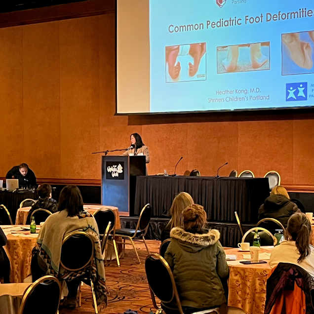 We recently had a weekend to remember in Alaska! Presenting about common pediatric foot deformities, Heather Kong, M.D. represented Shriners Children's Portland at the All Alaska Pediatric Symposium on October 27.