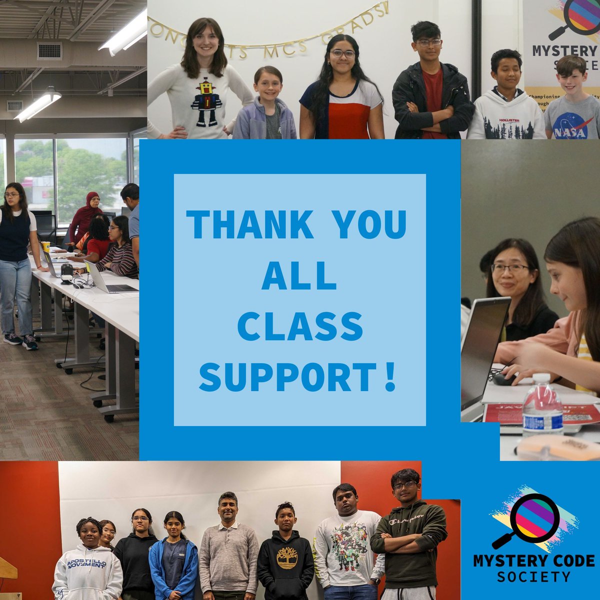This year, Mystery Code Society courses introduced 13 middle and high school students to coding fundamentals. We are very proud of every student this year and look forward to reaching more students next year! To view our students’ projects click this link: buff.ly/47i21hl