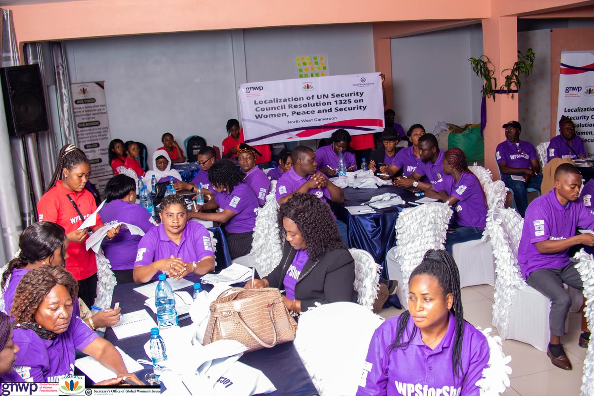 AEviaya's tweet image. Validating the notation #women are not passive
victims, but #AgentsofPeace, was the main highlight
at the #WPSLocalization workshop in #Bamend&
#Bali, as well as showcasing women and their incredible contributions to #Peace and #Security. #WPS4She