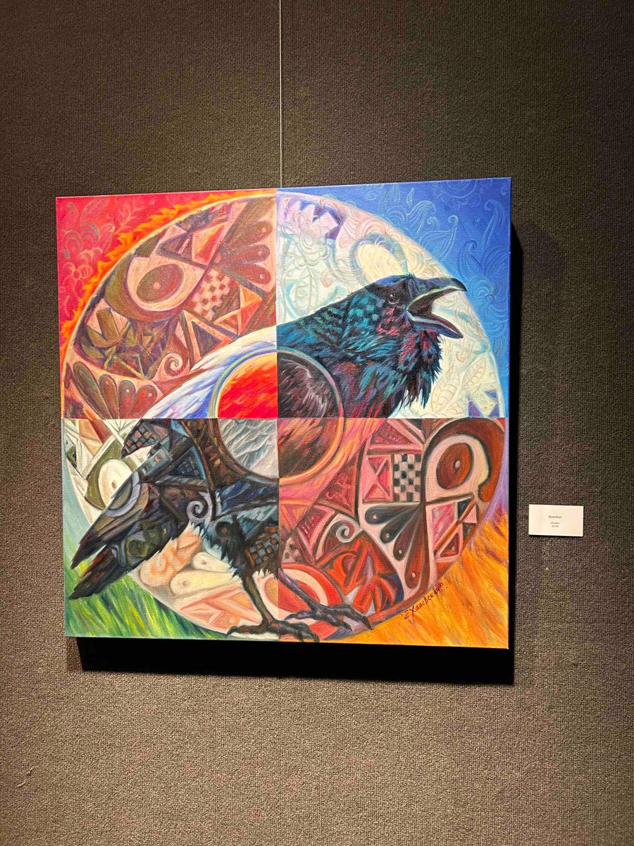 chadronstate's tweet image. Universe Unfolding exhibit in Memorial Hall’s Main Gallery until Dec. 15 🎨🖼️🦅 #cscart #CSCeagles #chadronstatecollege