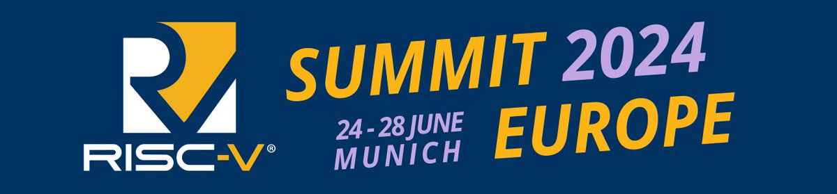 We are excited to announce RISC-V Summit Europe 2024, the event connecting the European movers and shakers that are building the future of innovation on #RISCV. See you in Munich, Germany from June 24-28! hubs.la/Q028S4pR0 #RISCVeverywhere #RISCVSummitEurope