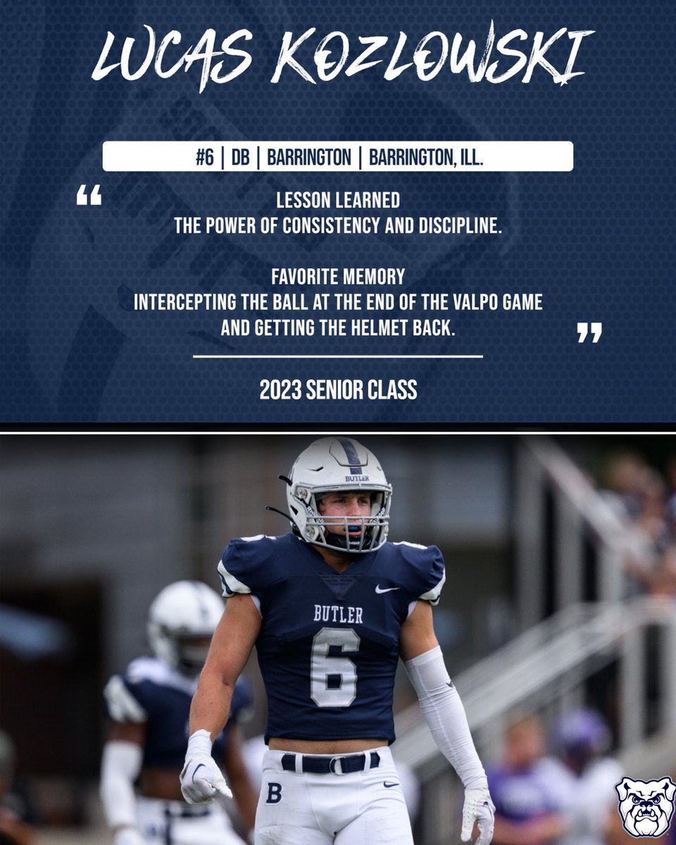 ButlerUFootball's tweet photo. Senior Day Spotlight https://t.co/TiBPIWLsbD
