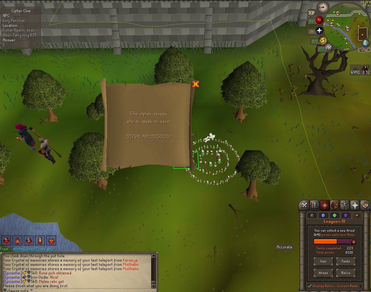 Vpasmaa's tweet photo. @JagexSupport #OSRS #Lei dont have kandarin open and i need holy grail to get to this clue? https://t.co/805lniIBIO