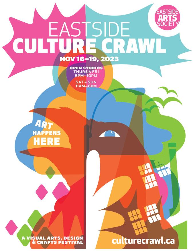 vaneighbours's tweet photo. Join us at the annual @CultureCrawl! 
@OwenInVan is leading a group starting from Mergatroid (975 Vernon Drive, near Clark and Venables) at 6pm. We’ll be working our way south to the Eastside Atelier (Clark near William), ending at around 9pm. https://t.co/DNxGN982H5