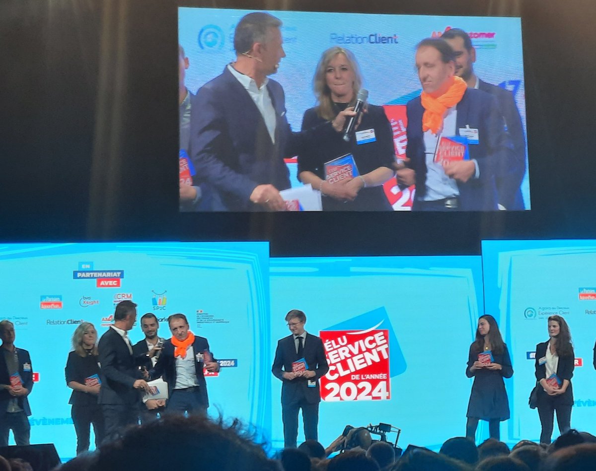 Emmanuel PLOTON (@emmanuelploton) on Twitter photo Et 1⭐️, et 2⭐️ et 3 étoiles 🌟 au tableau d’ <a href="/OrangePro/">Orange Pro</a> Elu Service Client de l’année !
Tout au long de l’année, j’ai eu le plaisir de piloter ce projet avec une équipe pluri-disciplinaire extrêmement motivée.
Merci 👍
#ESCDA2024
<a href="/didier_mainard/">Didier Mainard</a>
<a href="/heddebaut_k/">Karine Heddebaut</a>
<a href="/noemiebastos/">Noémie Bastos</a> Et 1⭐️, et 2⭐️ et 3 étoiles 🌟 au tableau d’ <a href="/OrangePro/">Orange Pro</a> Elu Service Client de l’année !
Tout au long de l’année, j’ai eu le plaisir de piloter ce projet avec une équipe pluri-disciplinaire extrêmement motivée.
Merci 👍
#ESCDA2024
<a href="/didier_mainard/">Didier Mainard</a>
<a href="/heddebaut_k/">Karine Heddebaut</a>
<a href="/noemiebastos/">Noémie Bastos</a>
