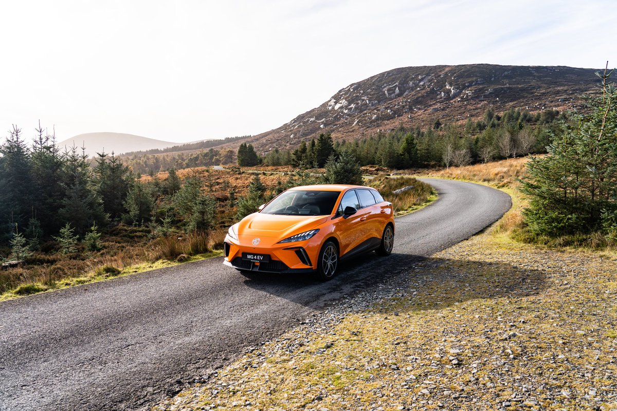 Last week we had the pleasure of helping @mgmotorireland shoot their upcoming commercial which features the New MG4 in a stunning Volcano Orange 

We cannot wait to see the finished product!!

(We were also blessed with some incredible lighting on the journey home 😎)

#mg4