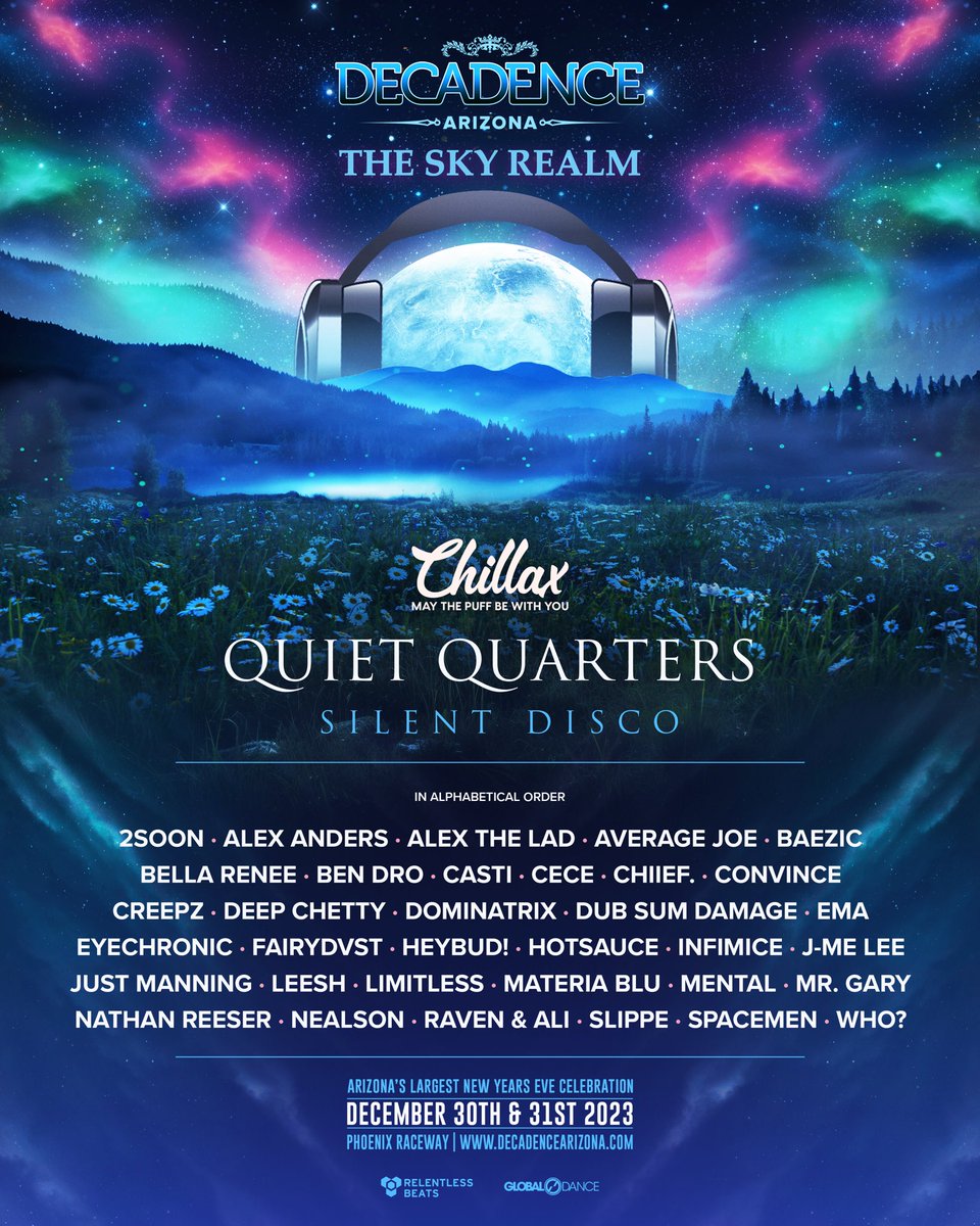bellareneemusic's tweet photo. so excited to be back at decadence this year for my debut dj set :) <3
@DecadenceAZ
@RelentlessBeats
#decadenceaz
USE CODE ‘BELLARENEE’ for $$ off! <3🥹🖤 https://t.co/KM0aIpDe5j