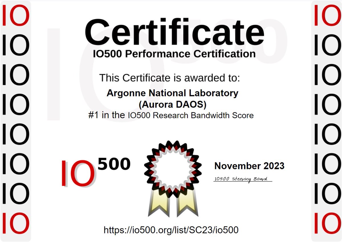IO500 (@io500benchmark) on Twitter photo 