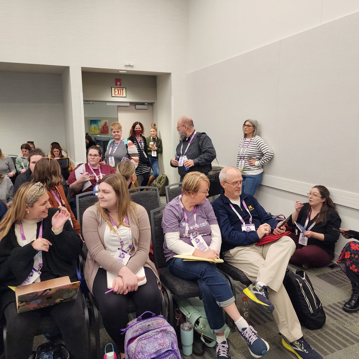 PollyHolyoke's tweet photo. So pleased our session on High Impact Reading and Writing Strategies that Engage All Kids was PACKED @ncte23! My co-presenters @meganefreeman and Jeanmarie Johnson did a fabulous job this afternoon. Thanks, all you wonderful educators who came to our session! @PenguinClass https://t.co/HaaakvY5td