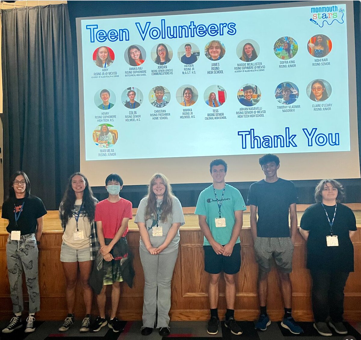 STEAMpark_KB's tweet photo. 17 teen volunteers from 11 schools gave 889 hours of service this past summer in our Monmouth Stars program! We want to thank them for their hard work and dedication! #monmouthstars #mcvsd #projectwritenow https://t.co/00Ub2j9MDa