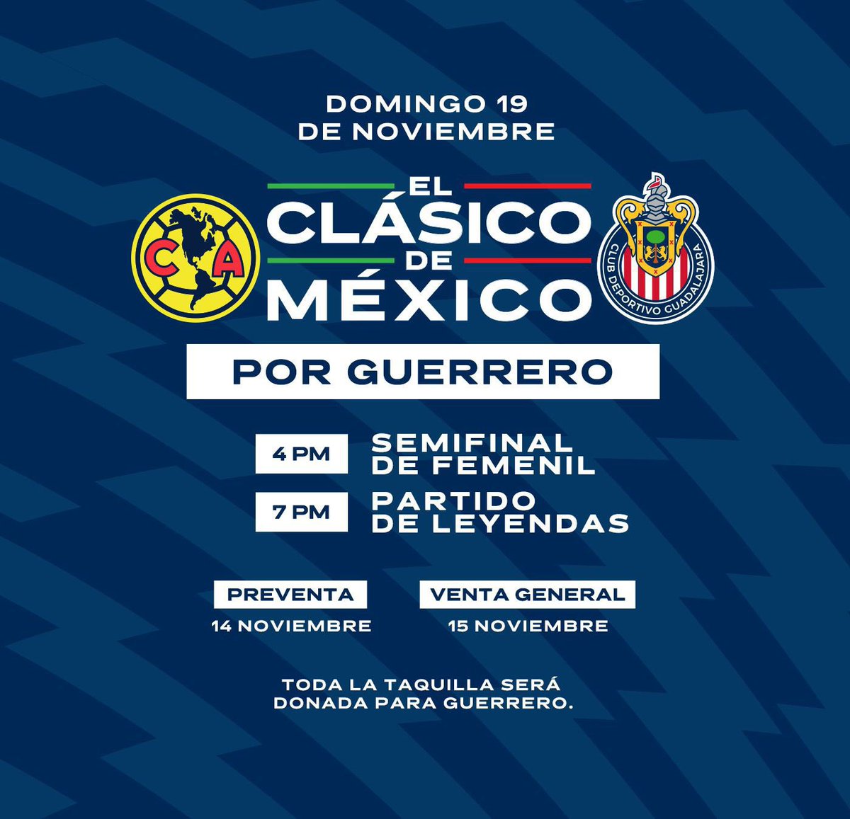 Aplauso 👏a todas las divisiones del @AmericaFemenil y @ClubAmerica varonil por avanzar a la liguilla⚽️su compromiso y esfuerzo nos demuestran que los sueños se cumplen, por cierto tenemos una cita el domingo en el 🏟️Azteca, toda nuestra taquilla será donada para Guerrero