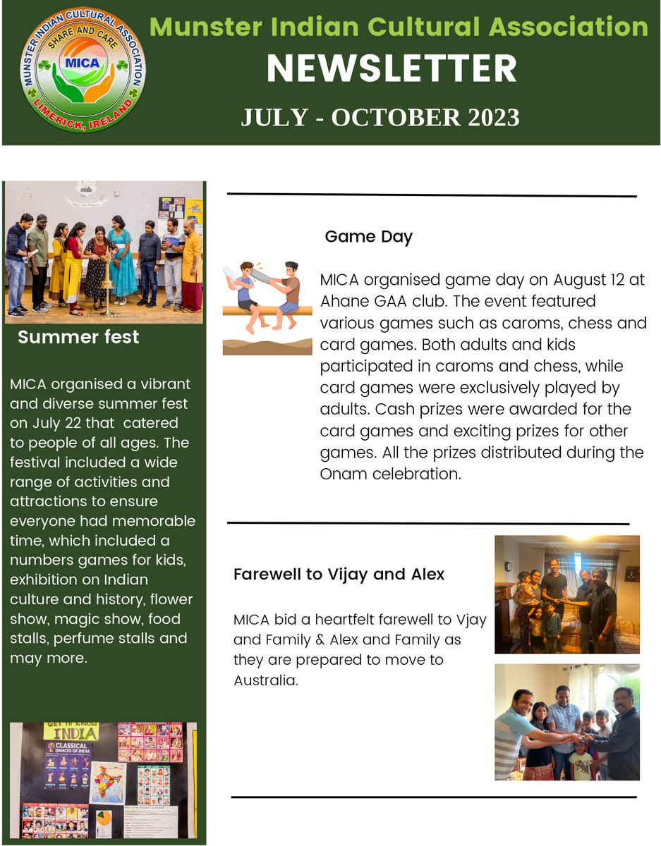 Munster Indian Cultural Association-Share and Care tweet media