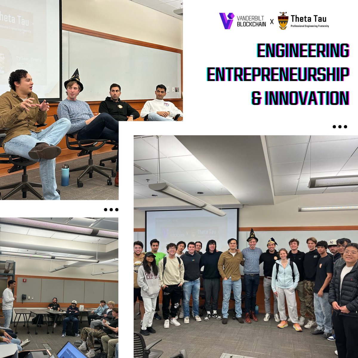 We had a blast at our Engineering, Entrepreneurship, &amp; Innovation event this past Tuesday!

Our panel included Tyler Whittle of Taproot Wizards, Tyler Evans, founder and CIO of BTC Media, Ben Frigon, former President of Blockchain@Brown, and our own Abhay Khanna.