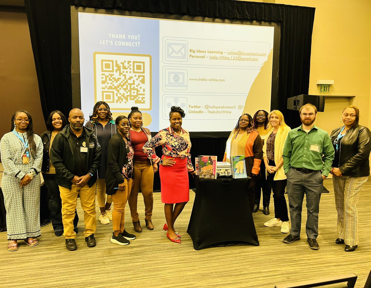 Indispeaknteach's tweet photo. Wow! 🎉🔥🎉We had a wonderful time at the @SCmathteachers ! 🤩🥰🥳 🤩So thankful for the opportunity to speak and represent for Math and You! Great team and great connections!☺️#drindiawhite #mathandyou #bigideasmath #nationalgeographic #teachers #scctm #equity #math #education https://t.co/KfLkj1UFjd