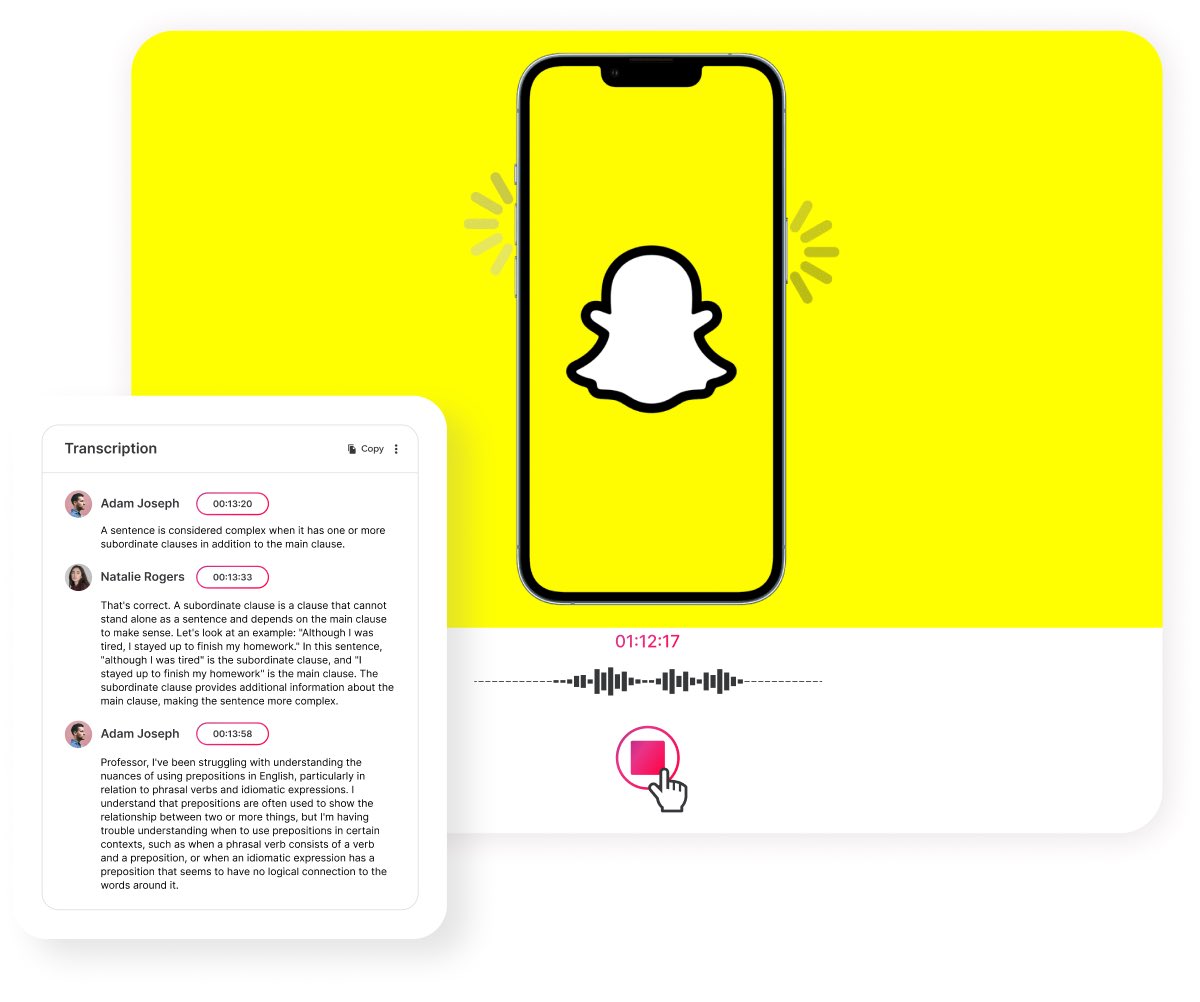 today_fr's tweet photo. Depuis aujourd’hui il est désormais possible de transcrire un vocal en texte sur #SnapChat. https://t.co/NLYmyrORF7