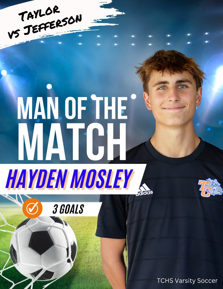 TaylorFlSoccer's tweet photo. The Dawgs put up 6 against Jefferson for the shutout win! Lead by this @Haydinmosley8 with a spectacular first half hat trick https://t.co/RMuWW8Djiw