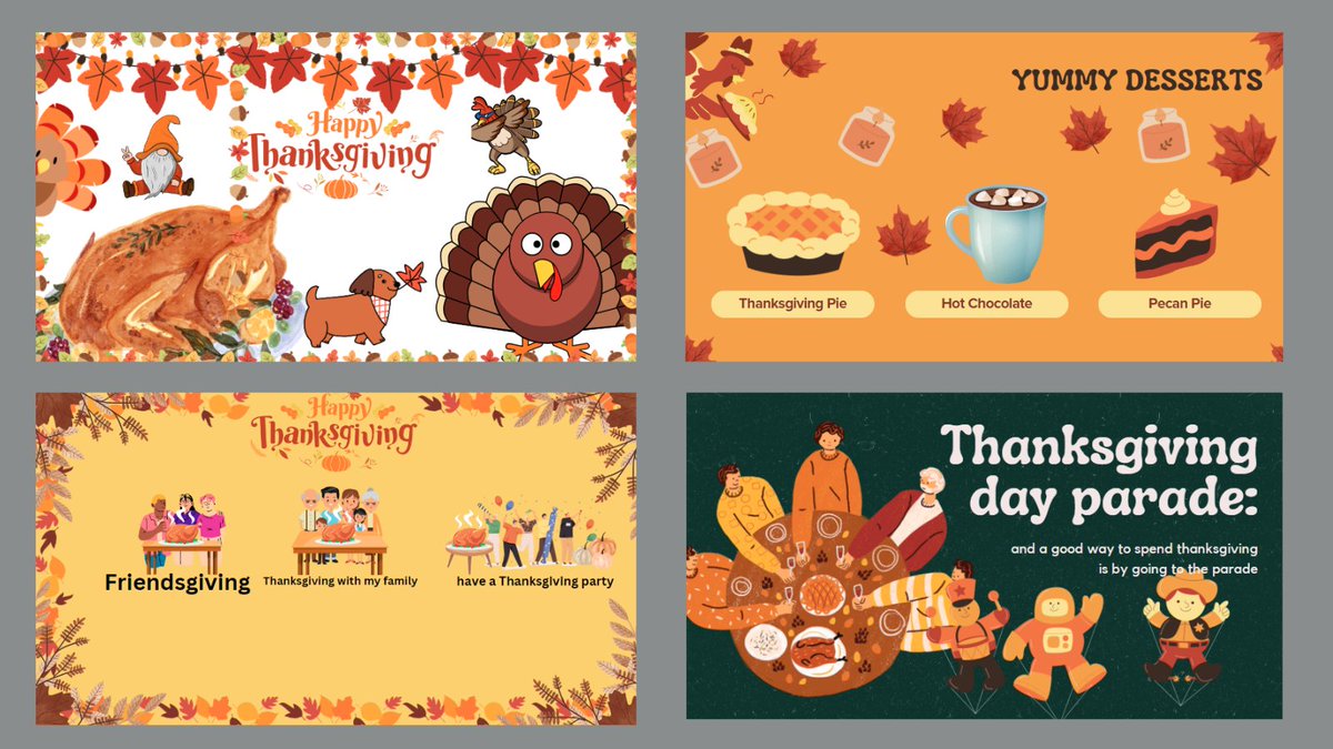 techwithtodd's tweet image. 4th grade @StanleyStampede used @CanvaEdu to write about their #thanksgiving traditions.  #ilovesse @kisdelemtech @katyisd