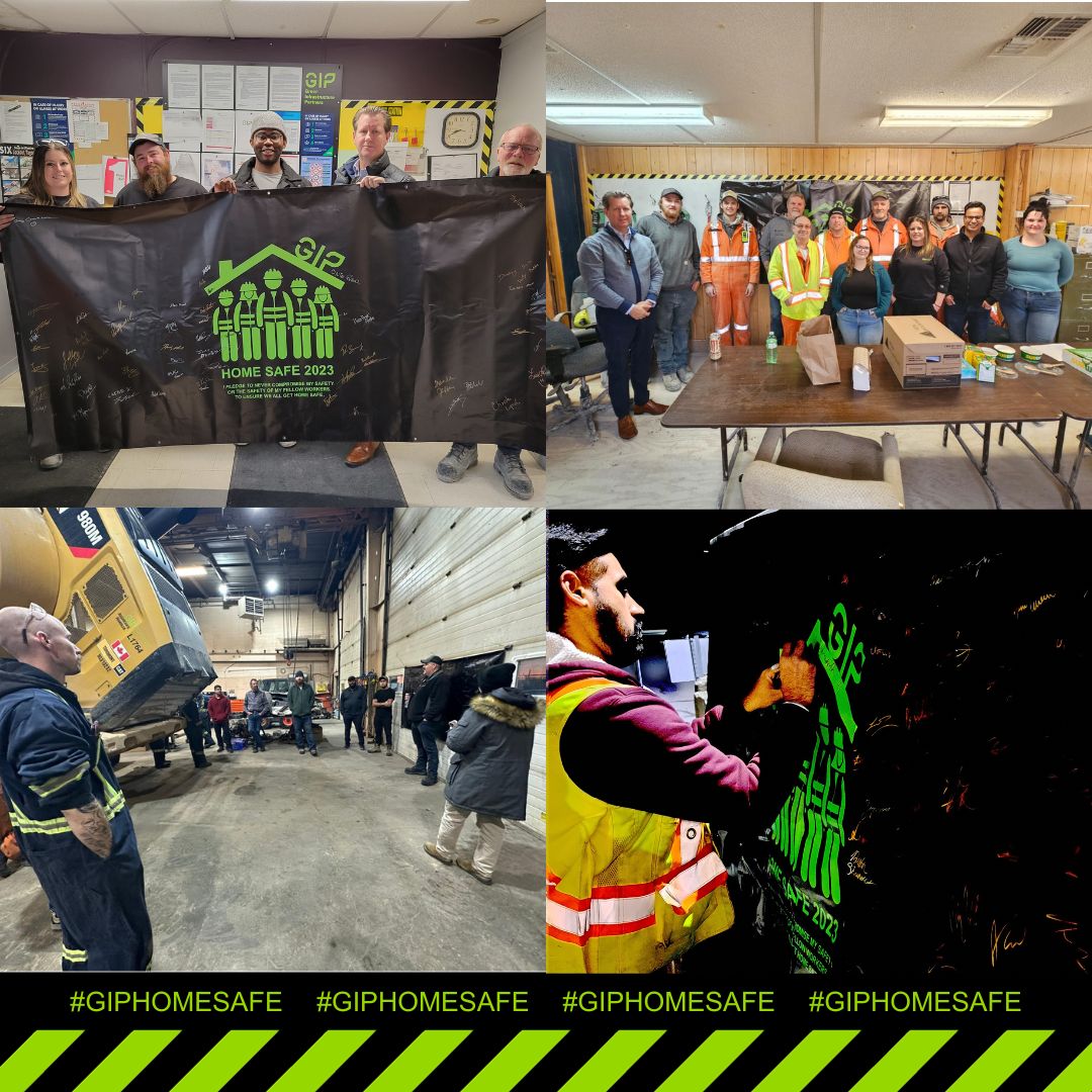 Join us in standdowns across🇨🇦 for #GIPHomeSafefortheHolidays. It’s our way of reminding everyone to refocus, take time to identify hazards, and look out for yourself &amp; colleagues. So stand with us and #takethepledge. #GIPHomeSafe