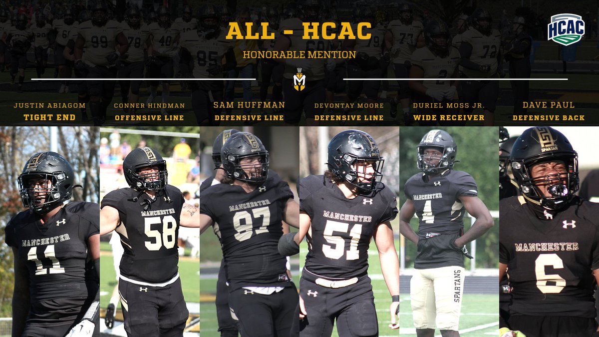 MU_SpartanFB's tweet photo. Join us in congratulating our 6  HM All @HCACDIII
selections! Congratulations! #Squad98 #BringTheJuice https://t.co/R7kVErDVmM
