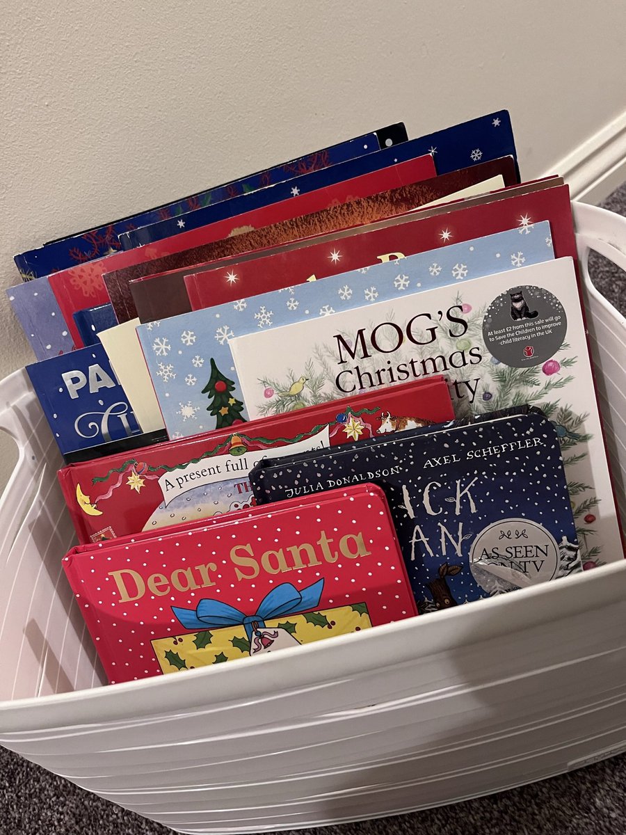 It’s that time of year!  The box of Christmas-themed bedtime books is out!  Is it time to put the tree up yet?