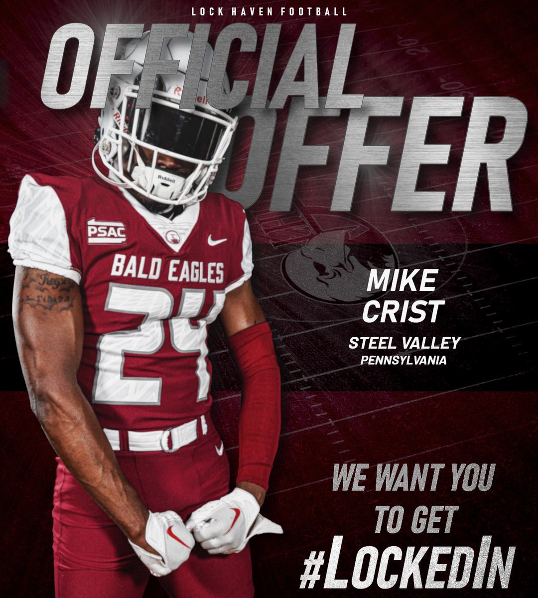 Mike Crist (@mikemikec5845) on Twitter photo Blessed to receive my 2nd offer from LHU‼️<a href="/CoachBrown56/">Coach Brown Jr 🫶🏾🏈</a> <a href="/coachpetite/">Jeri Petite Jr</a> <a href="/LHU_Football/">Lock Haven Football</a> <a href="/DulinOlando/">UNDERDOGGZzz Unlimited</a> <a href="/sharkomartin/">Coach Kev 🦈</a> <a href="/wpialsportsnews/">WPIAL Sportsmen</a> <a href="/WPIAL_Insider/">WPIAL Insider</a> <a href="/PA_TodaySports/">PA Today</a> Blessed to receive my 2nd offer from LHU‼️<a href="/CoachBrown56/">Coach Brown Jr 🫶🏾🏈</a> <a href="/coachpetite/">Jeri Petite Jr</a> <a href="/LHU_Football/">Lock Haven Football</a> <a href="/DulinOlando/">UNDERDOGGZzz Unlimited</a> <a href="/sharkomartin/">Coach Kev 🦈</a> <a href="/wpialsportsnews/">WPIAL Sportsmen</a> <a href="/WPIAL_Insider/">WPIAL Insider</a> <a href="/PA_TodaySports/">PA Today</a>