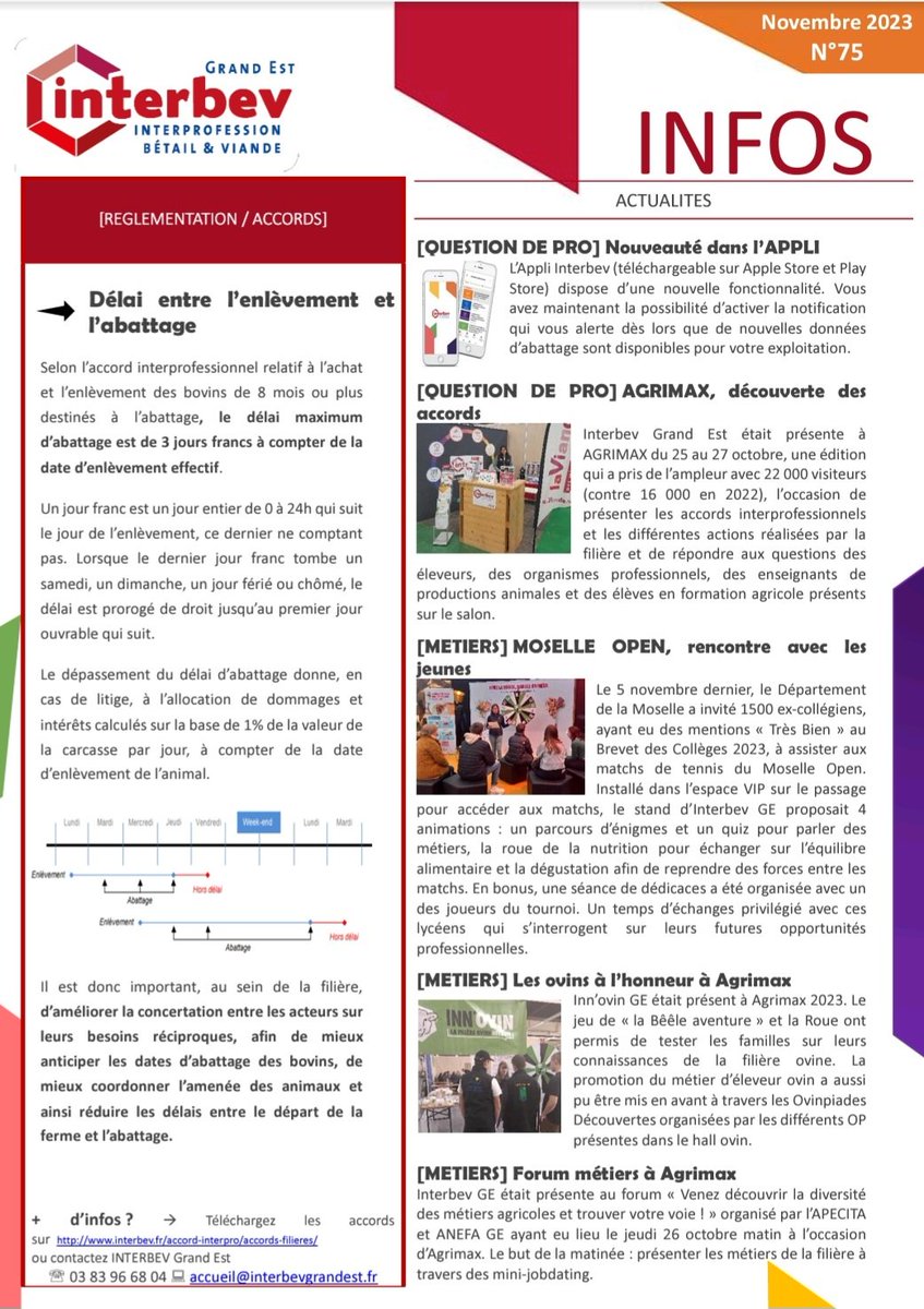 InterbevGdEst's tweet photo. La newsletter de novembre est sortie ! A lire ici ou sur https://t.co/AJVrHBYieT
#pactesocietal #RSE #métier #MadeinViande #RHD @Inn_Ovin @la_viande_fr @LesFlexitariens #agrimax @regiongrandest @PoleAnimal_Coop https://t.co/oBXxKOfiqq