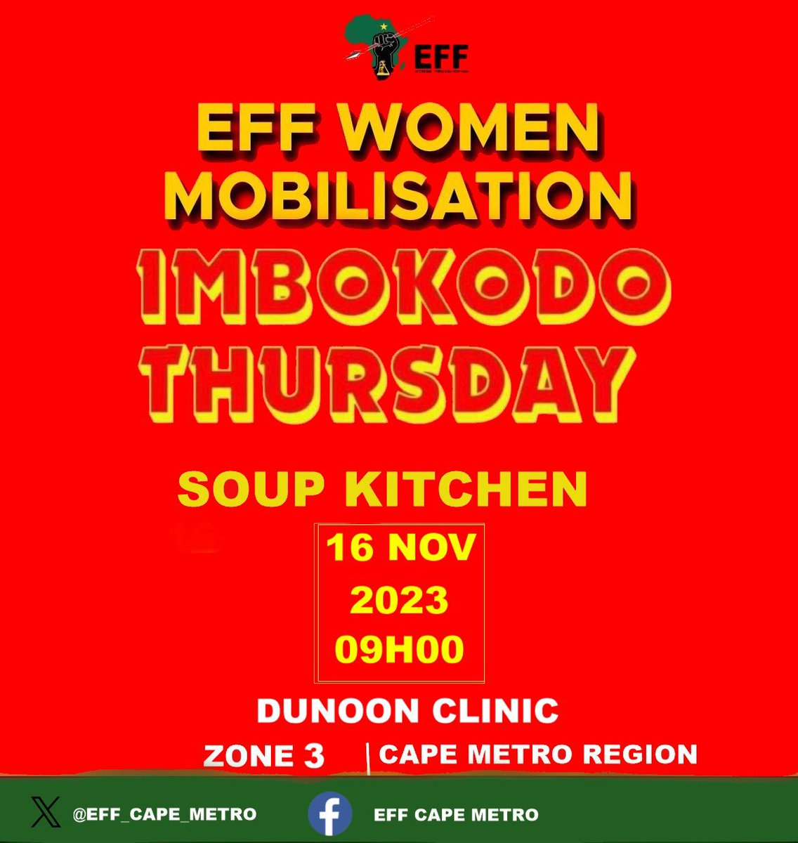 linda_mazwi's tweet photo. Western Cape Women Mobilisation  
#ImbokodoThursday @ Dunoon Clinic 
#MfaziZiphilele
Siyabalanda 
#Register to Vote EFF 
@EFF_Cape_Metro @EFFWesternCape_ @EFFSouthAfrica https://t.co/D1McyAnvPH