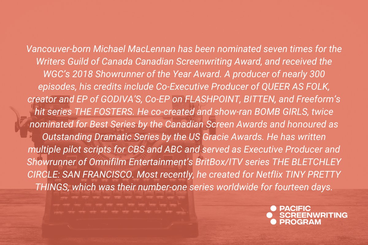 The PSP is overjoyed to share that Michael MacLennan is our Showrunner in Residence for the 2024 Scripted Series Lab. ✍️✨Welcome to the Scripted Series Lab, <a href="/zenfandango/">Michael MacLennan</a>! pacificscreenwriting.ca/2024-scripted-…