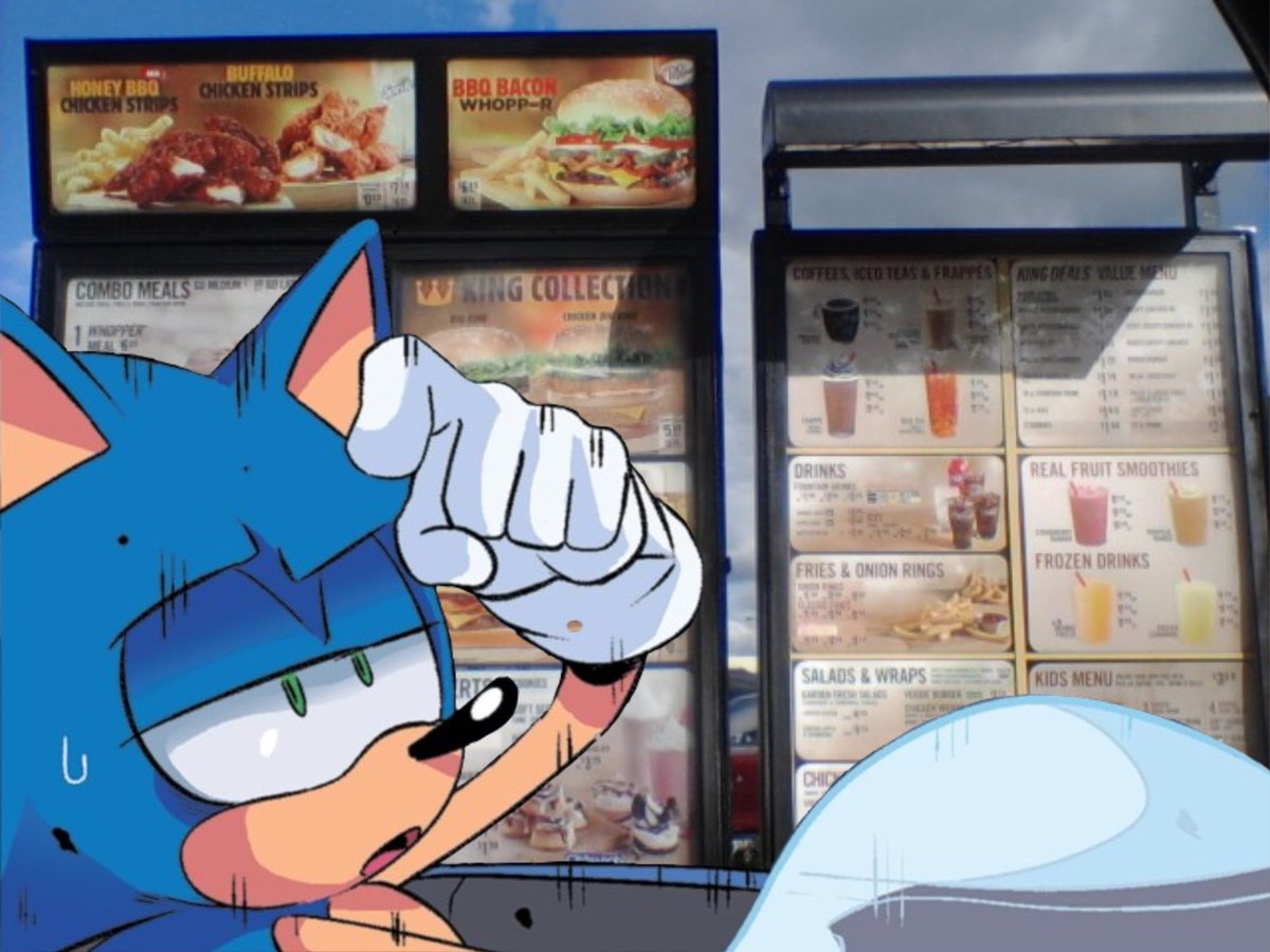 OfBlueQuickness's tweet image. ㅤ
ㅤ〝 Uhhhhh ... Let me get aaaaaaa ... I guess double whopper meal with a medium fry, a large Sprite, and a Sourdough King.  〞
ㅤ