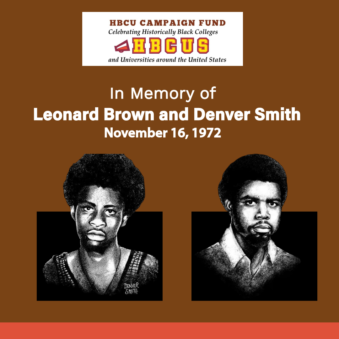 HBCUCampaign's tweet photo. 🧵
On this day in 1972, two #SouthernUniversity students named #DenverSmith and #LeonardBrown were shot and killed after administration called in sheriff's deputies and state police during a peaceful protest on Southern's campus in Baton Rouge. https://t.co/aSDZ1UamkC