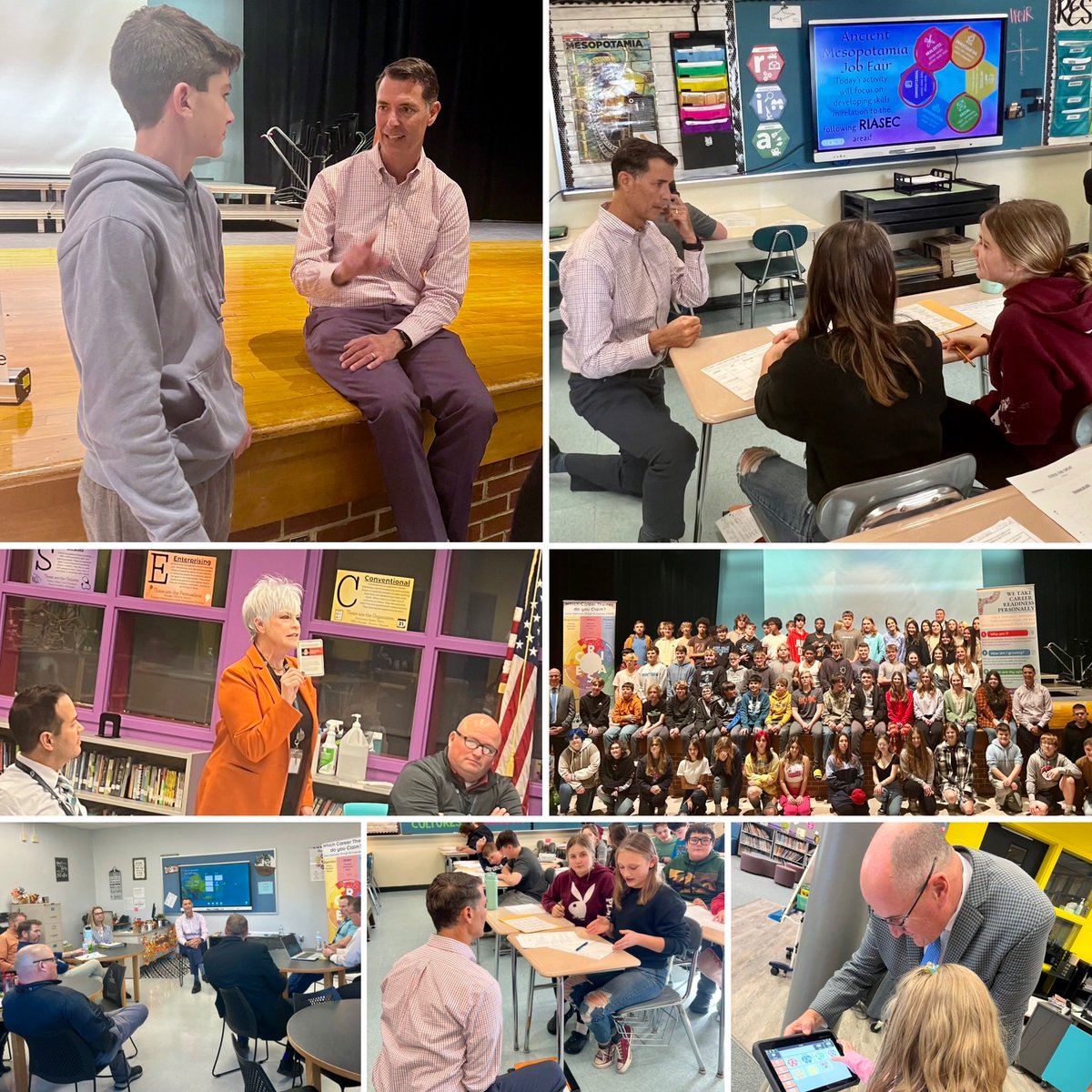 RVSDSuper's tweet image. Thank You ⁦⁦@EdHidalgoSD⁩ for Setting Conditions for a Human Process to Thrive. Building a Common Language &amp;amp; Developing a Hoped-For Future Self For All is the Most Rewarding. #RIASEC ⁦@RVSDPanthers⁩ ⁦@SbgPrincipal⁩ ⁦@MrHiggRVSD⁩