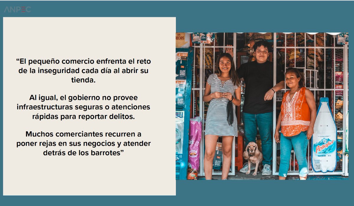 PoliticaSFiltMX's tweet photo. #RetosDelPequeñoComercio @ANPECmx Somos el 79.57% de pequeños Comerciantes que NO denunciamos ante la autoridad los problemas de inseguridad por desconfianza hacia las corporaciones policíacas. https://t.co/qwtYk5ivFG