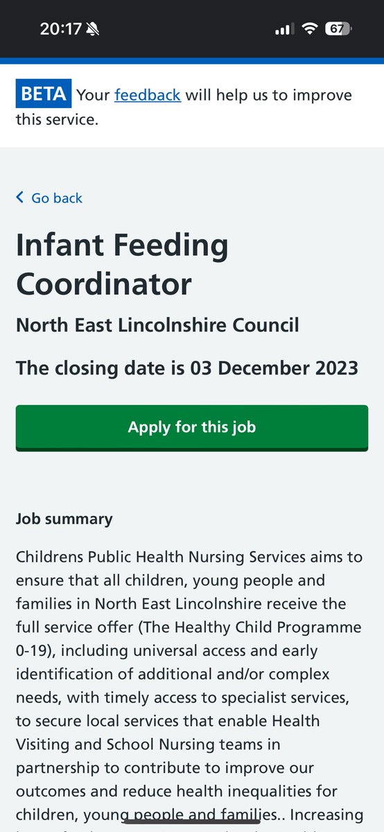 MelHillRHCP's tweet photo. Exciting opportunity in NE Lincs. Check out NHS jobs. https://t.co/NoTidxhoEM