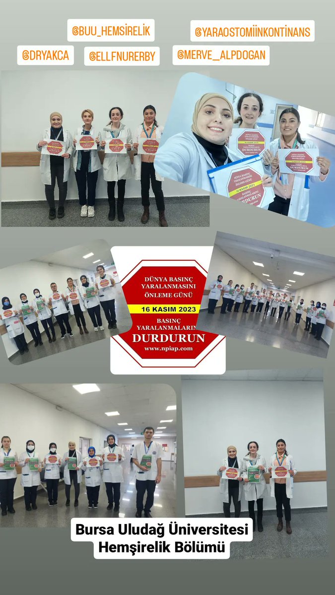 OstomiYara's tweet photo. BURSA ULUDAĞ ÜNİVERSİTESİ HEMŞİRELİK #StopPressureUlcers #PatientSafety #QualityOfCare #Grateful #STOPPIPDAY2023 #YOIHD #DünyaBasıncYaralanmalarınıÖnlemeGünü #DünyaBasıncYaralanmalarınıÖnlemeGünü2023 https://t.co/WLZW196uTx