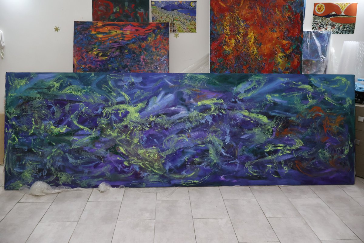 Taghera1's tweet photo. Fairy tale
110x360cm
oil on canvas
2022y
#art #Taghera #new #painting #fairytale https://t.co/l8x30XrkO8
