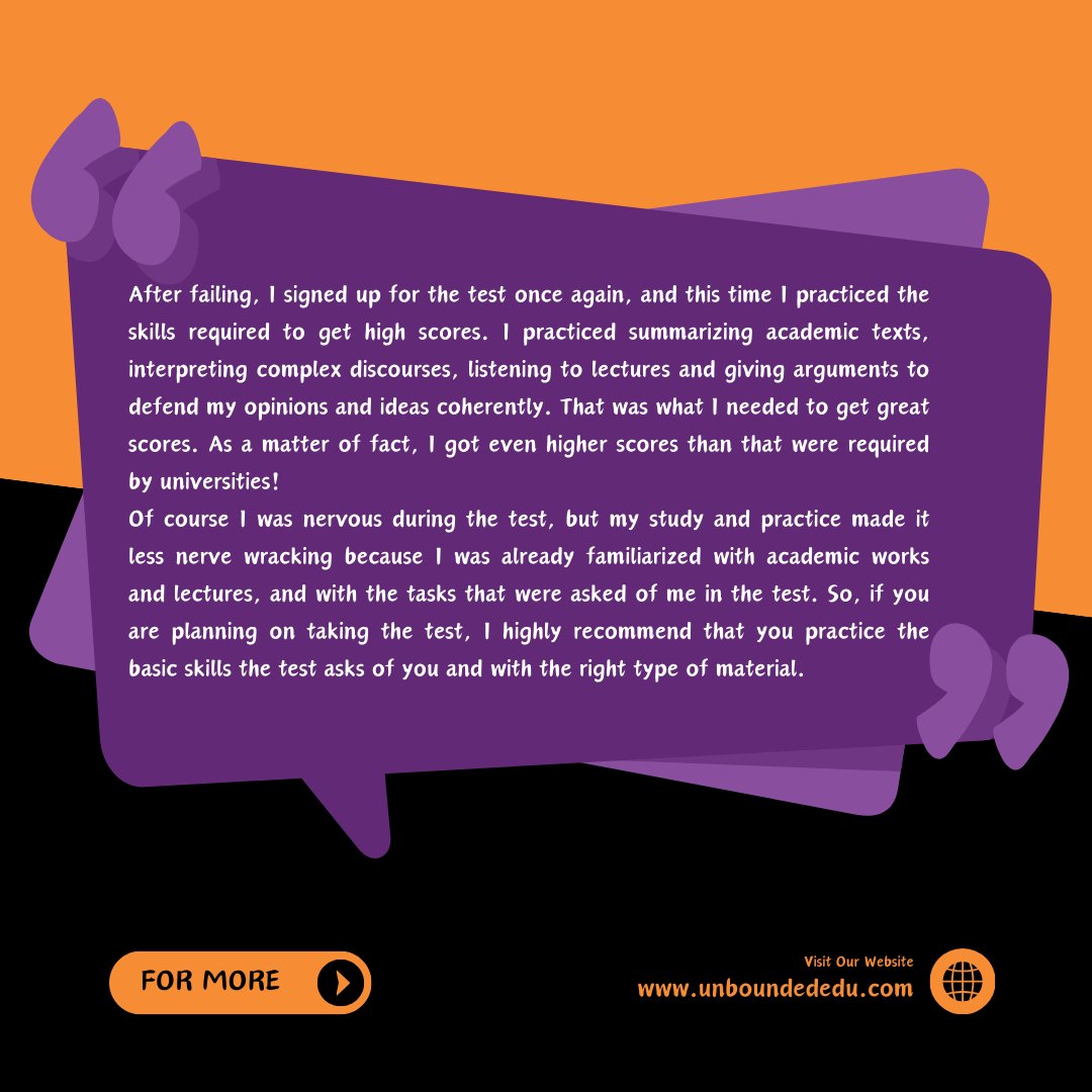 UnboundedEdu's tweet image. Featuring a testimony from our founder, Aglaia Ruffino Jalles about her experience with the TOEFL exam and why it is important. Stay tuned for out online TOEFL prep course available December 4th!

#TOEFL #UnboundedEducation #toeflexam #toefltest #english #englishlearning