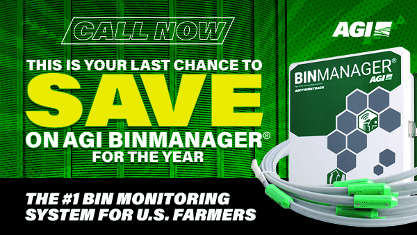 AgGrowthIntl's tweet photo. This is your last chance to save on AGI BinManager®. Special pricing ends December 15th.

Talk to your local dealer or connect with us (855-293-5607 or https://t.co/3xeBj1UkR0) and start saving.

#AGIBinManager #BinMonitoring #AgX #AgTwitter https://t.co/EbzWDmiTng
