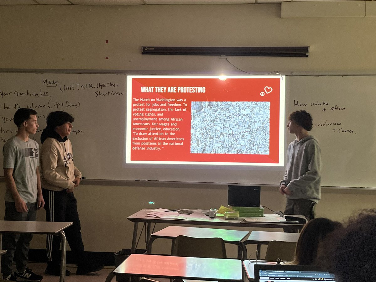 FHS partners w the BASD’s vision to “dismantle systemic/institutional barriers to create a culture that affirms/supports the identities,exps &amp; voices of all students.” Dr. Martinez’s class presented their “Taking a Stand Projects” with Driving My  Own Destiny by Manal al-Sharif.